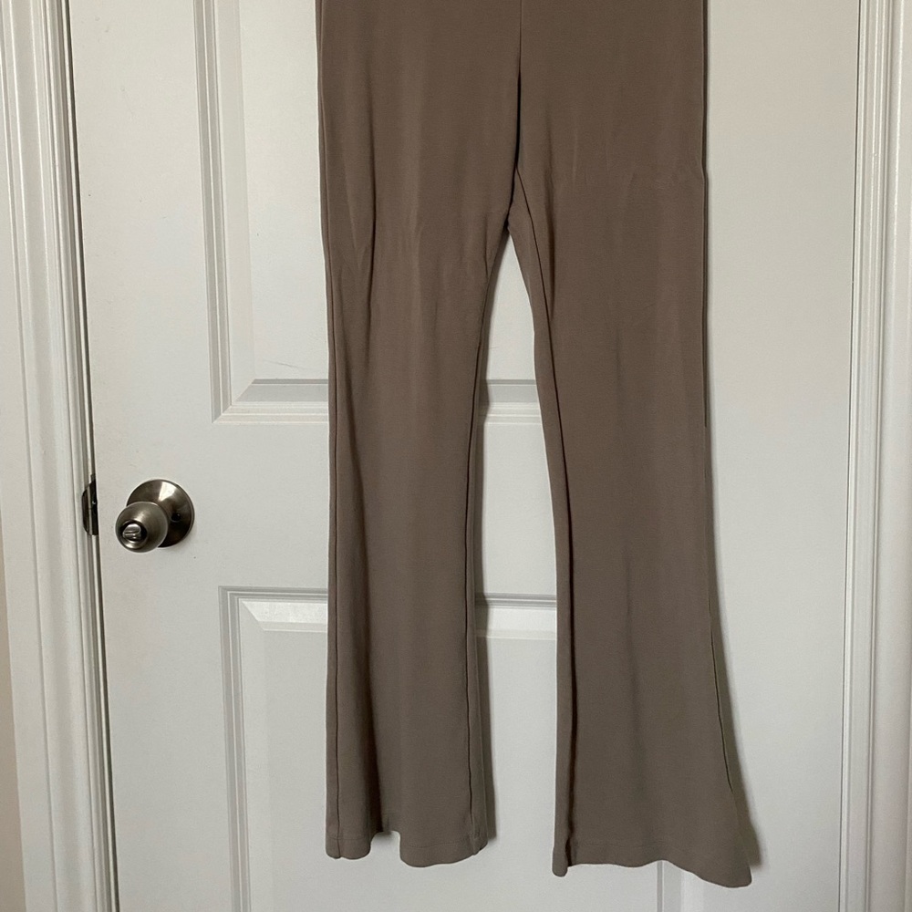Beige Flare Pants